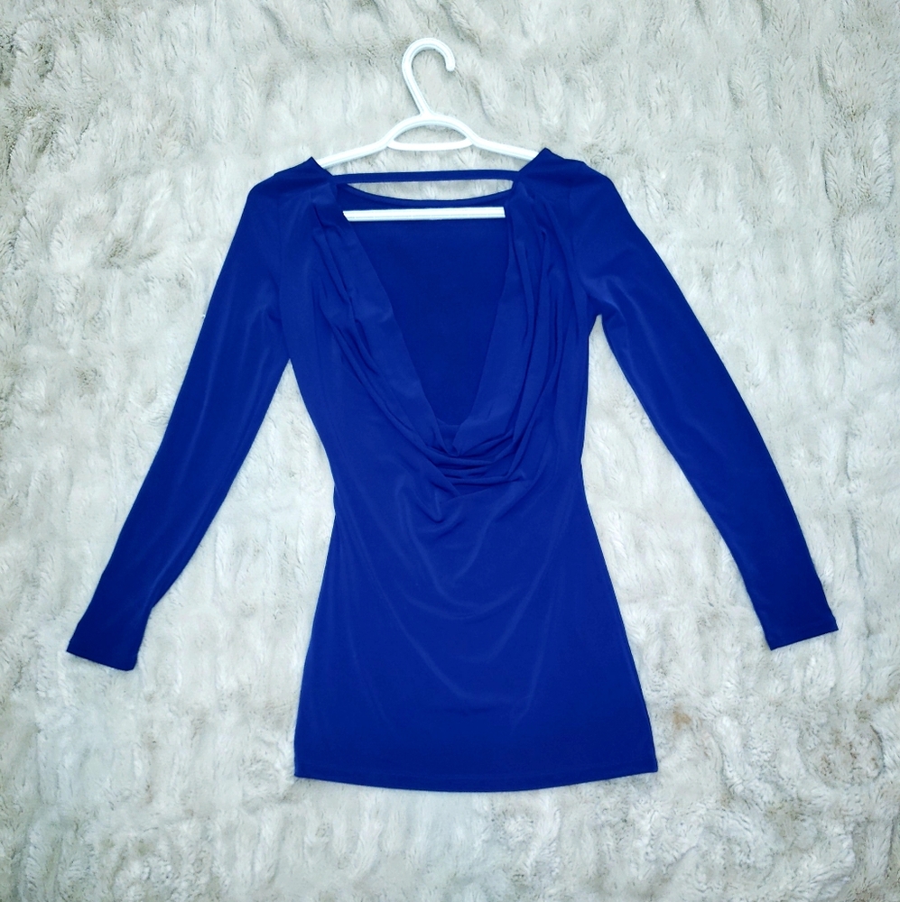 Guess by Marciano Reversible Royal Blue Mini Dress